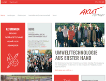 Tablet Screenshot of akut-umwelt.de
